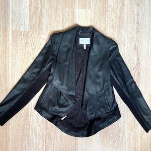 Black BCBG leather jacket